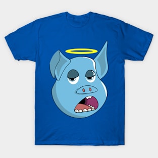 Angel Blue Pig T-Shirt